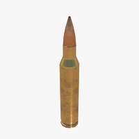 5-56x45 Ammo Low-poly 3D model