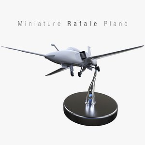 3ds max miniature rafale plane