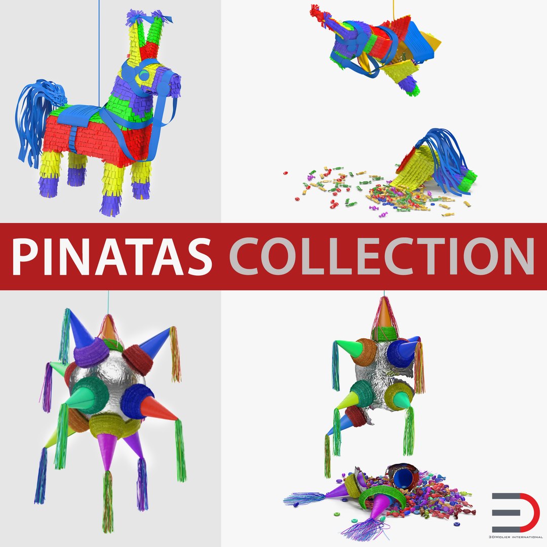 Pinatas Collection 2 3D model preview