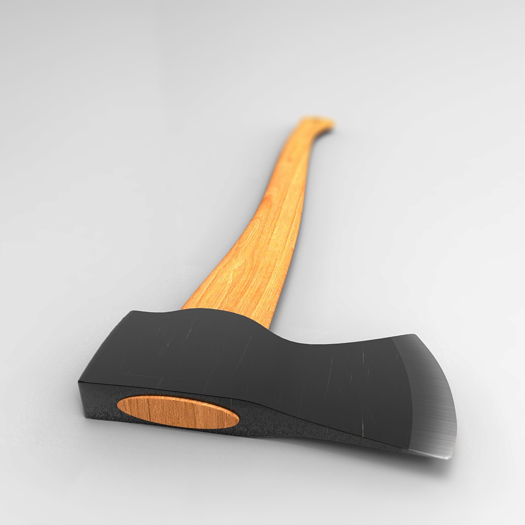 realistic long ax 3ds