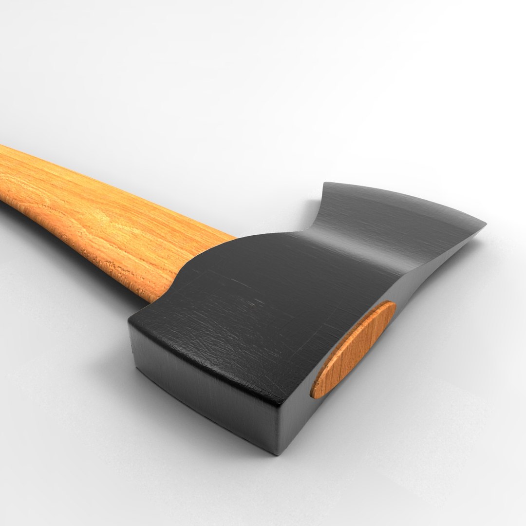 realistic long ax 3ds