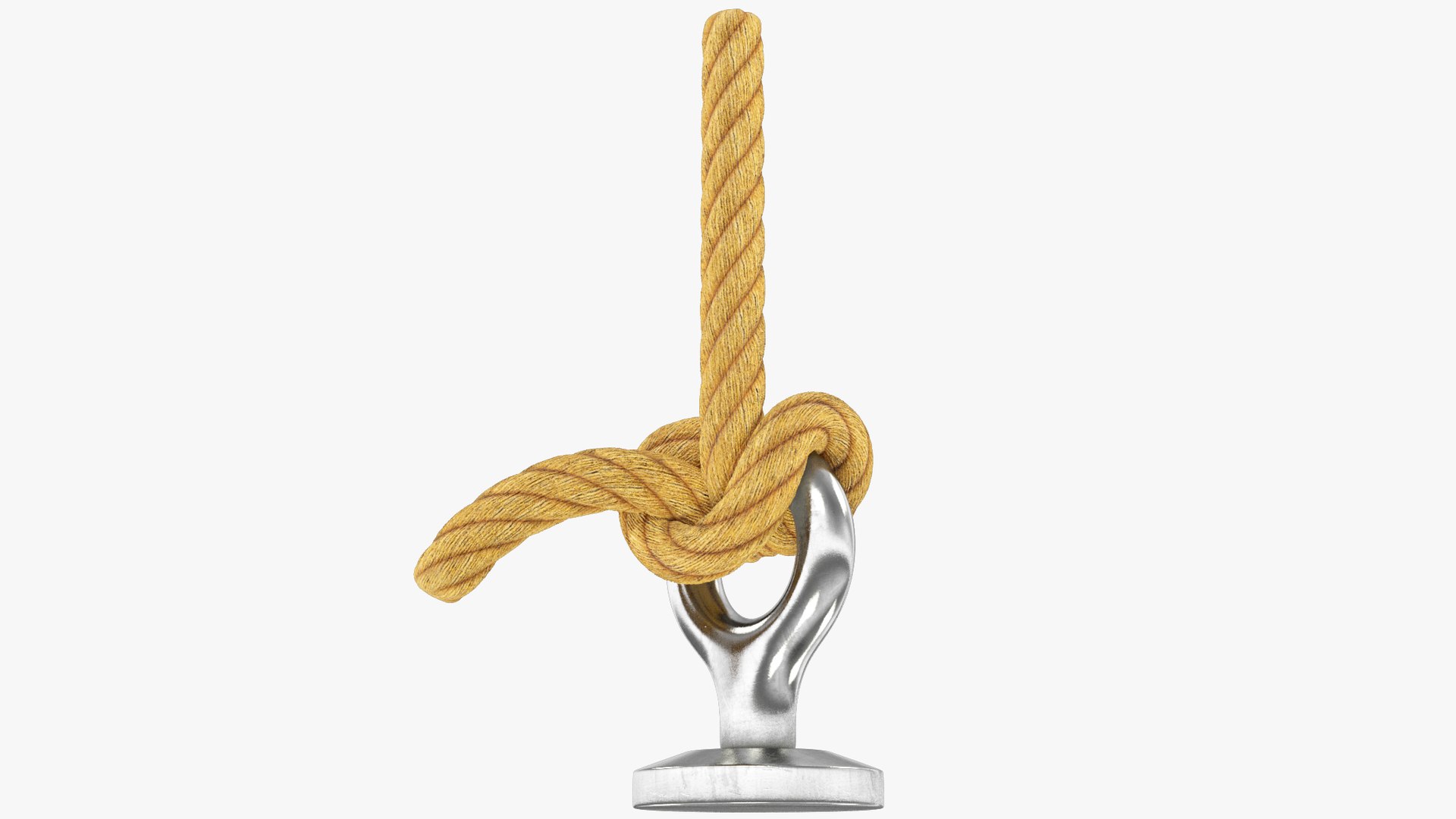 3D Metal Ring With Rope V2 - TurboSquid 2129154