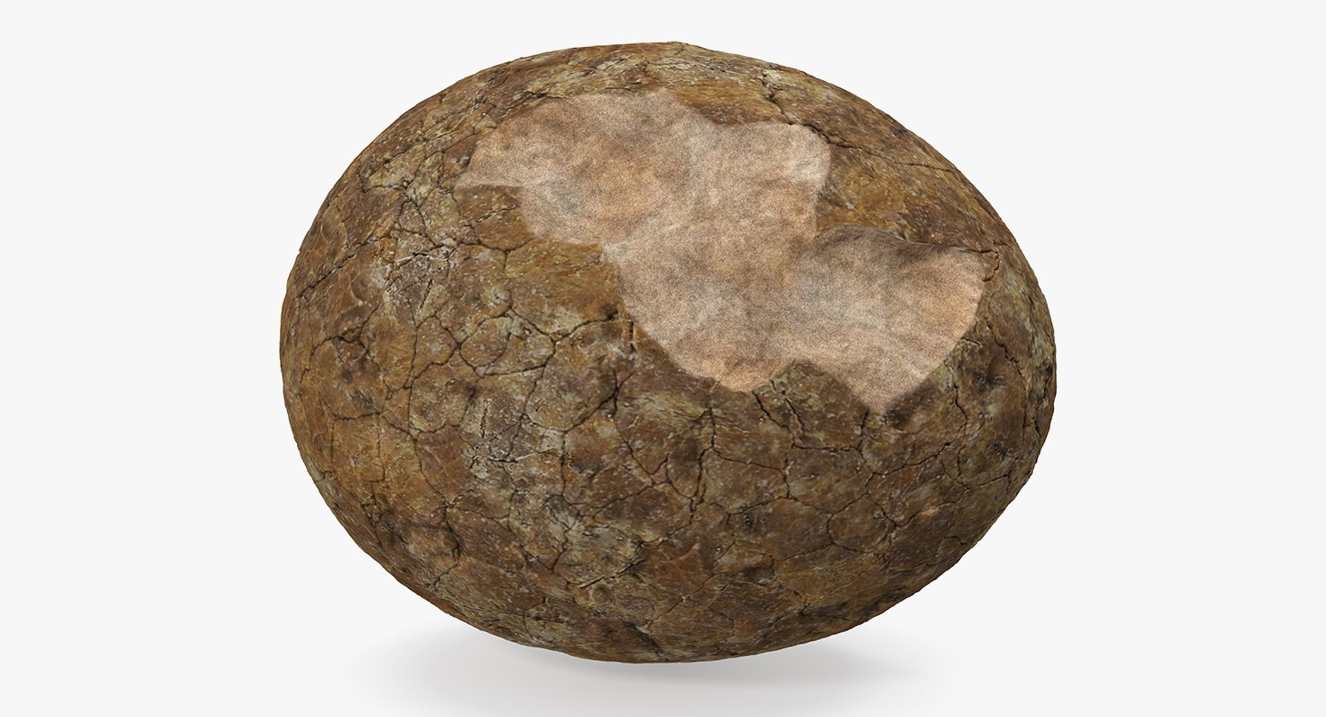 Dinosaur Egg Ancient Stone 3D Model 3D model preview