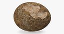 Dinosaur Egg Ancient Stone 3D Model