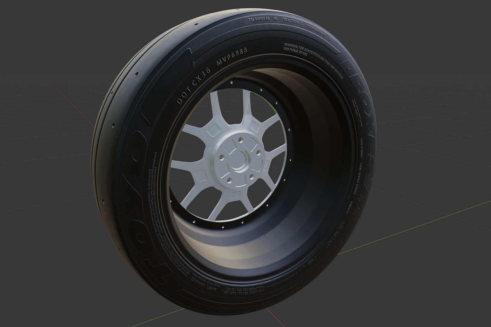 Car wheel TOYO PROXES RR tire with Rotiform ZMO 3D - TurboSquid 1713467
