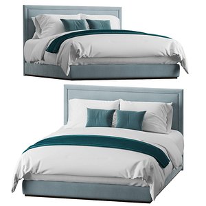3D Simple bed for hotel guestroom