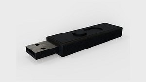 3D Low poly Pendrive