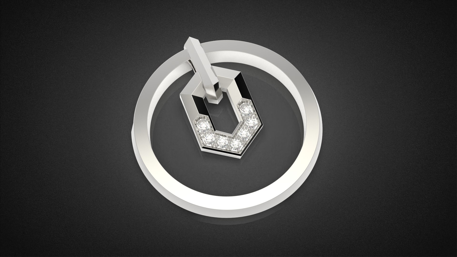 3D Model Fashion Movable Chains Ring All Sizes R56 3D Print Model ...