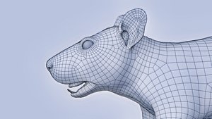 3D mouse rigged and animated