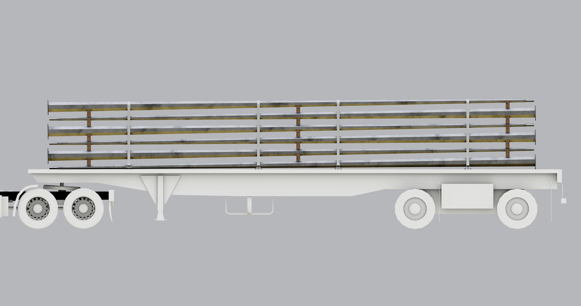 CARGO MODELS FOR TRUCK TRAILER-Polygon Pole Type-1 3D Model ...
