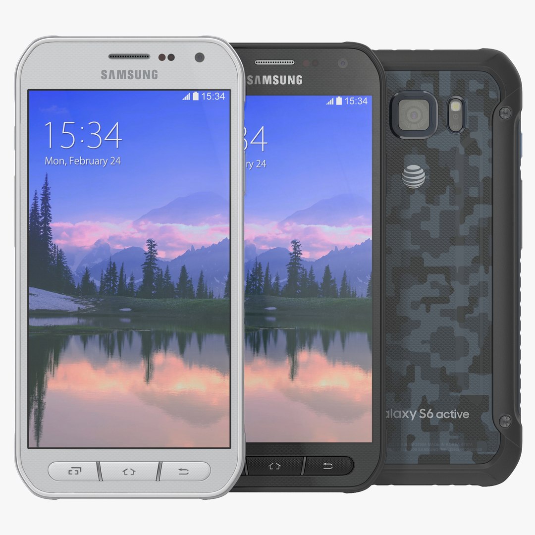 Samsung Galaxy S6 Active Set 3D model preview