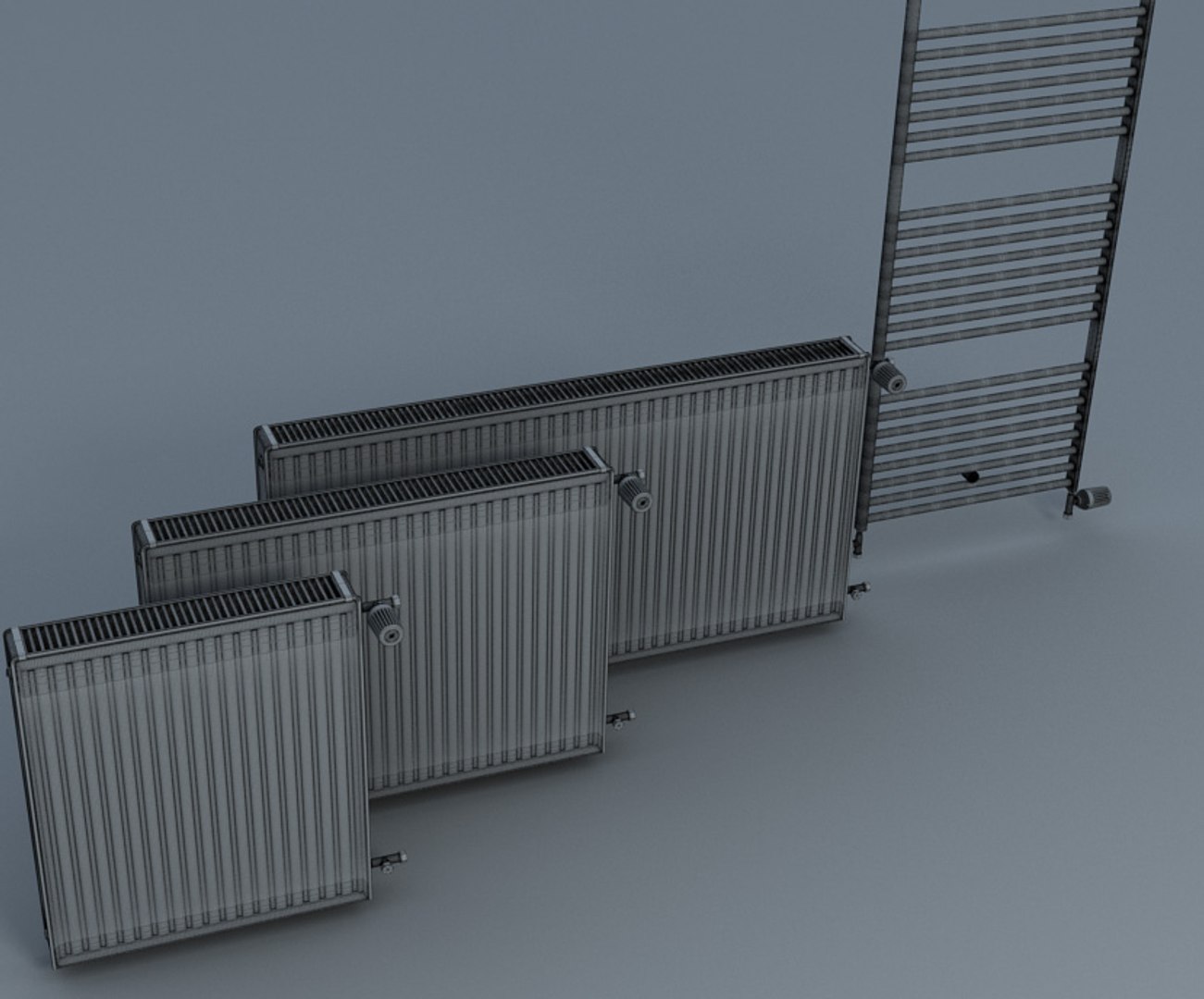 radiateur heating heizkörper 3d model