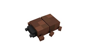 3d c4d mite insect minecraft rig