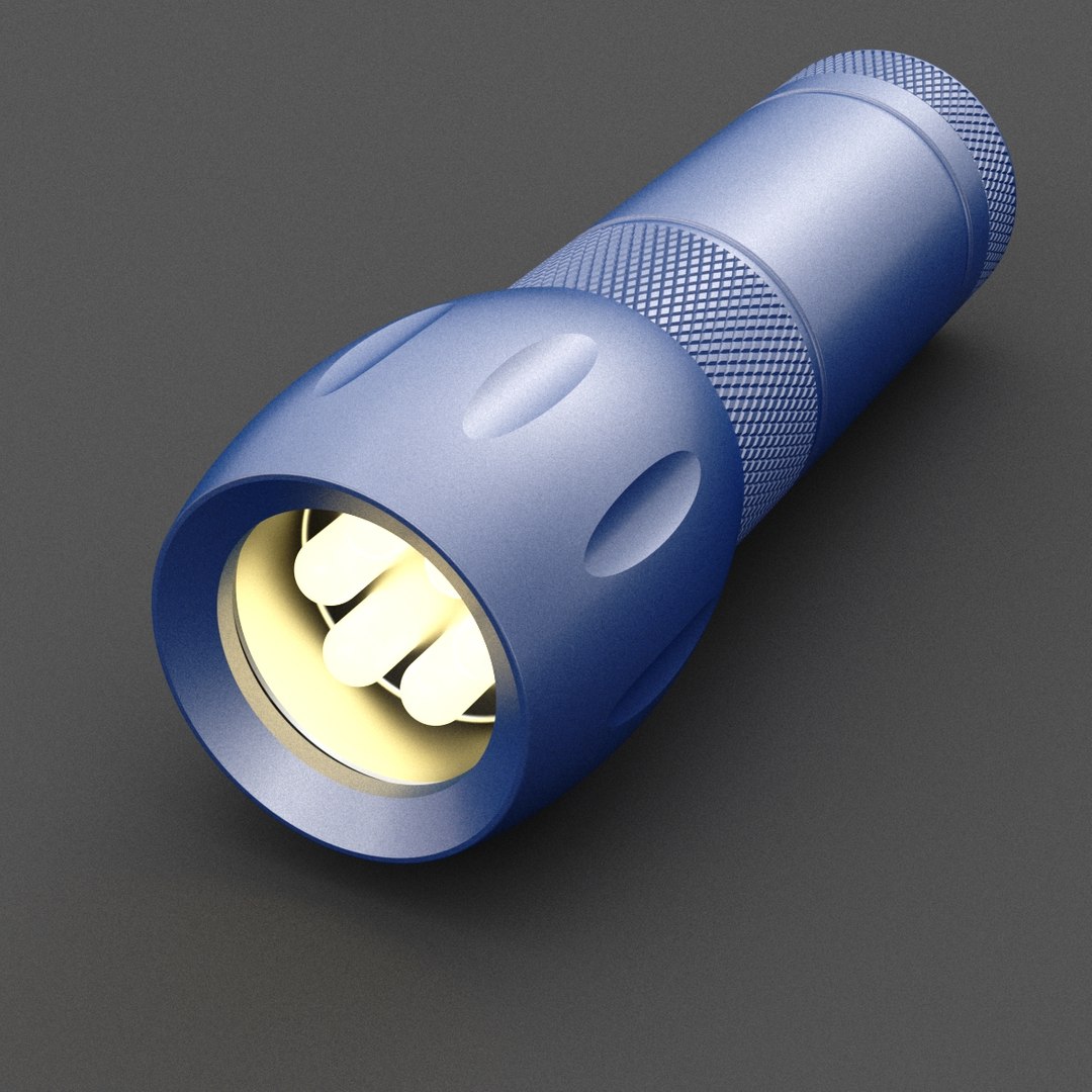 3D Led Flashlight With Inner Workings 02 - TurboSquid 2402401