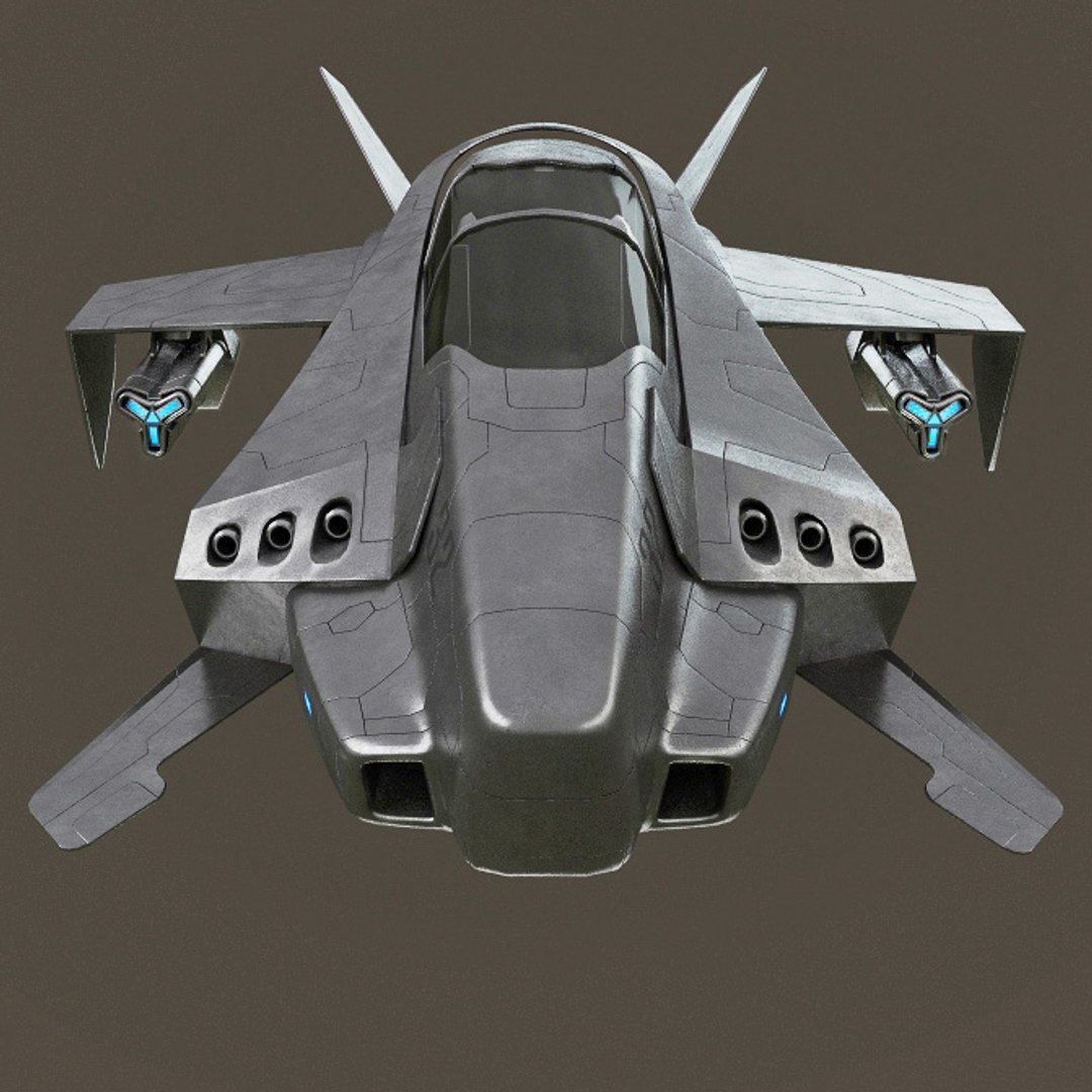 spaceship modelled 3d model