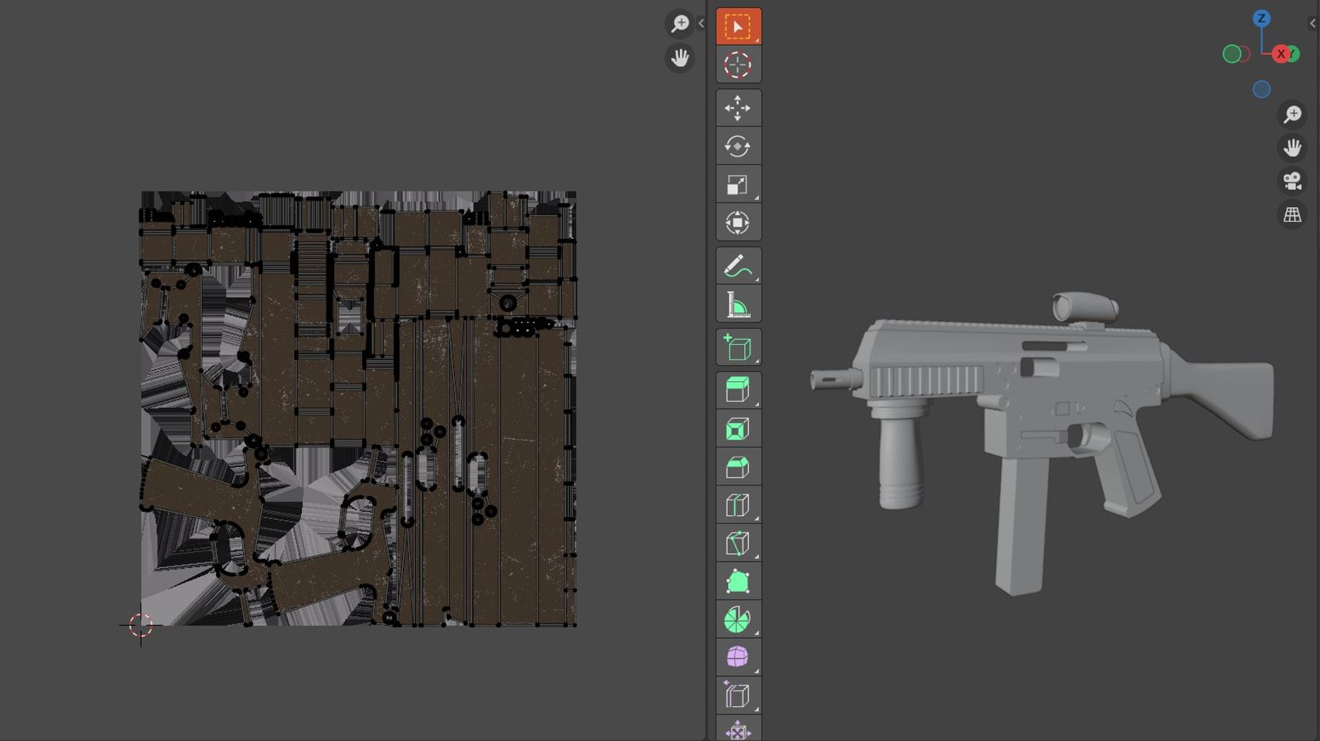 3D Realistic Weapon Low Poly - PBR Texture - Blender Cinema 4D Low-poly 3D model https://p.turbosquid.com/ts-thumb/Fu/QADEaI/UE/uvs/jpg/1624562122/1920x1080/fit_q87/39c824192e6ca87e4c2c15c5881fe290a489d9db/uvs.jpg