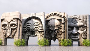 Brutalist Gate Walls Pack