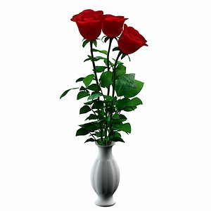 3D roses flower