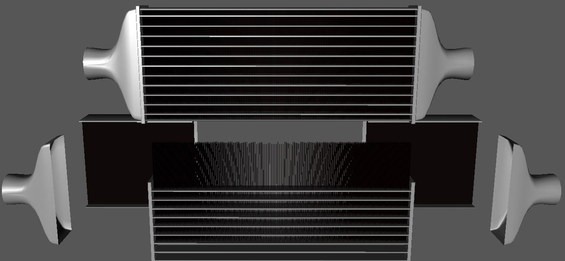 intercooler cooler 3d c4d