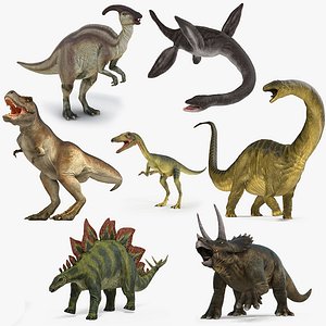 Dinosaurs Rigged Collection 2 for Cinema 4D