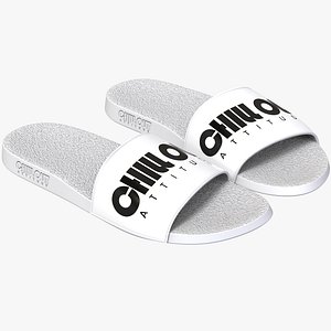 3D model pair sandals