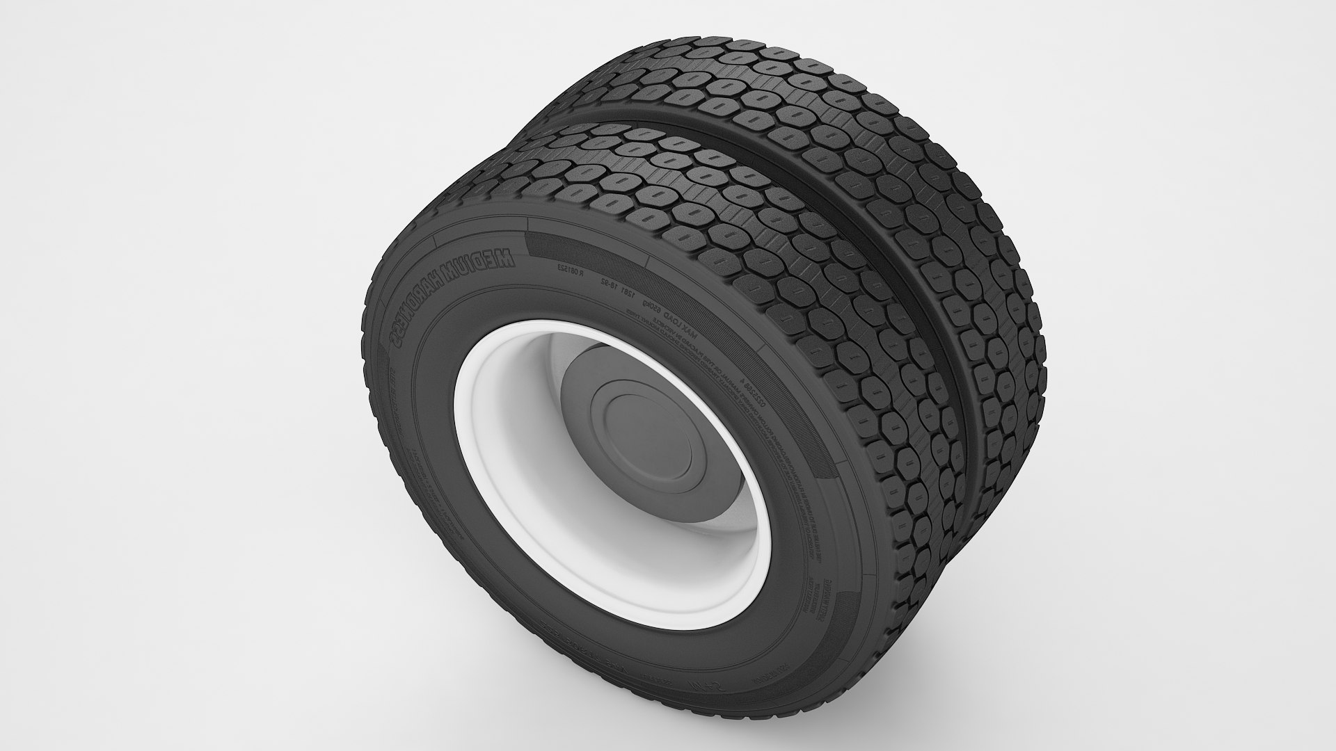 3D Pickup Truck Double Wheel 01 TurboSquid 2202349