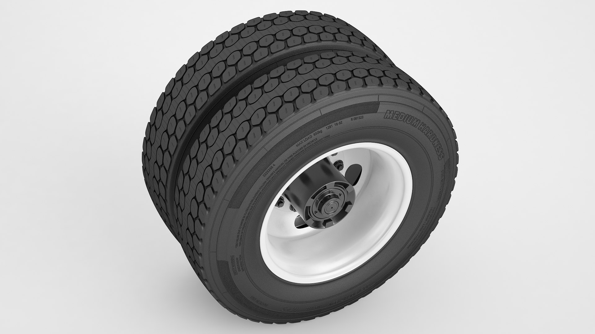 3D Pickup Truck Double Wheel 01 TurboSquid 2202349