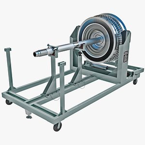 aircraft jet turbine 3ds
