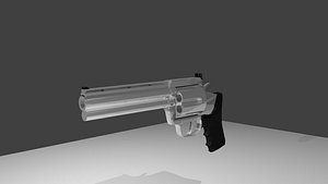 3d model colt anaconda gun