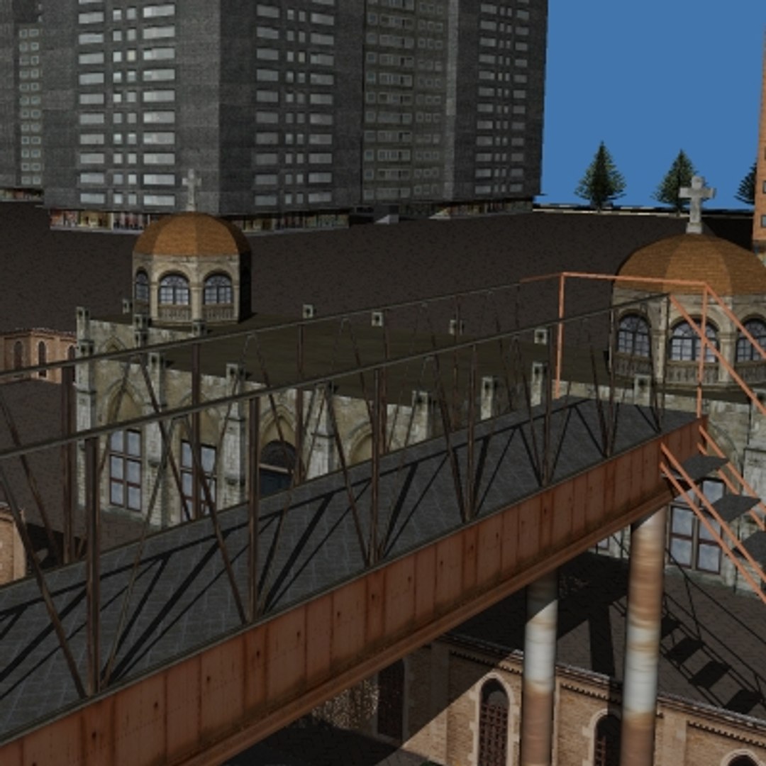 3dsmax Cityscape Scene