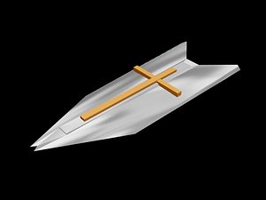 3d model of knight shield