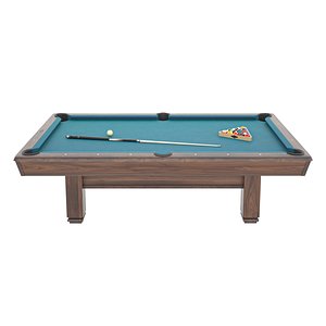 Low Poly Billiards Table 3D Models for Download