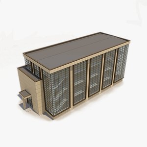 3D Contemporary Office building 03 model
