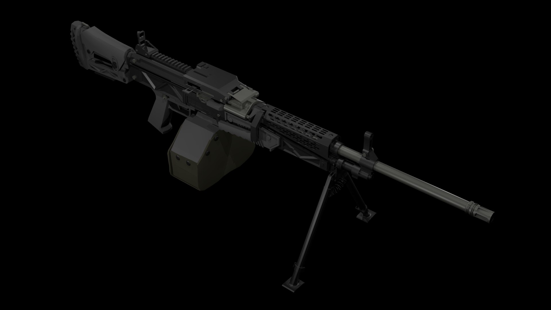 QJY-201 machine gun 3D model - TurboSquid 2163042