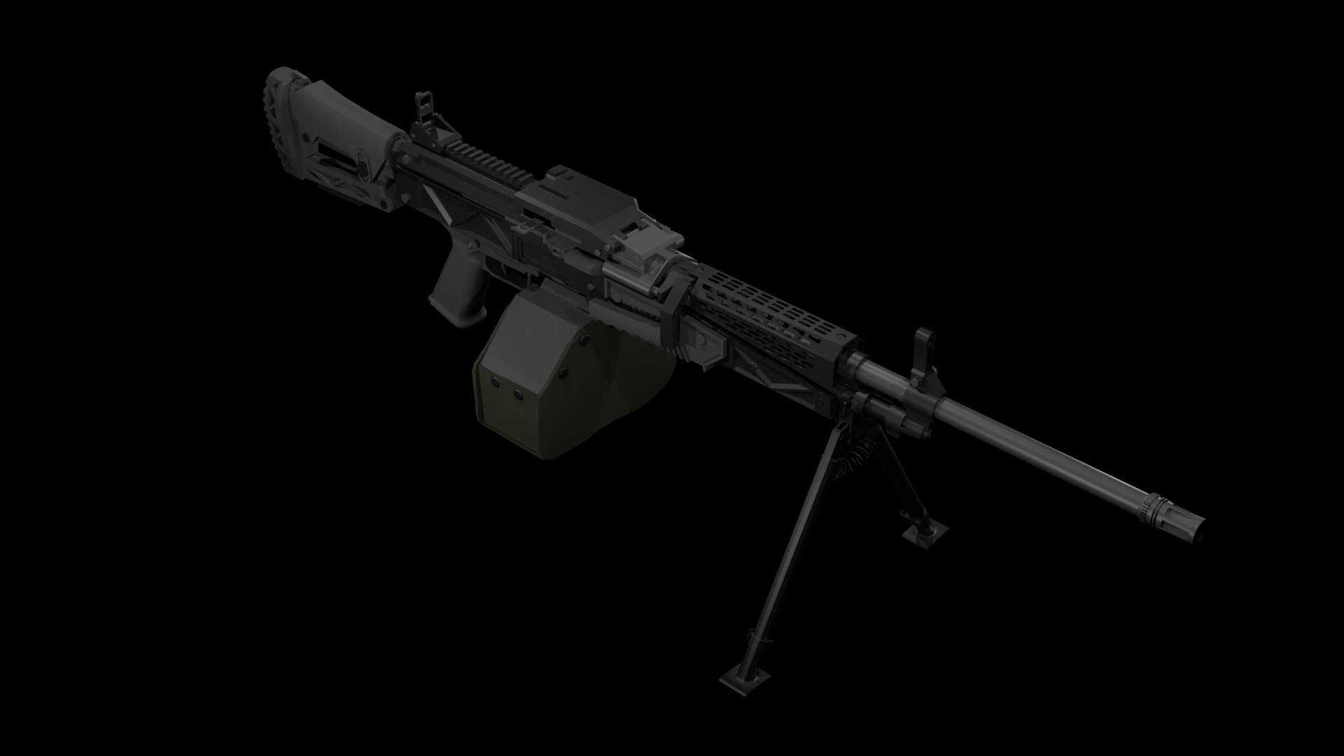 QJY-201 Machine Gun 3D Model - TurboSquid 2163042