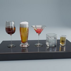 3D Glass - Drinks