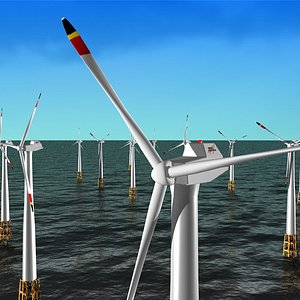 wind turbine 3D model
