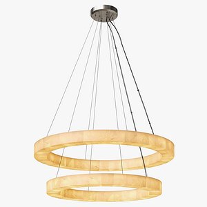 Restoration Hardware Rivange Double Tier Light 3D