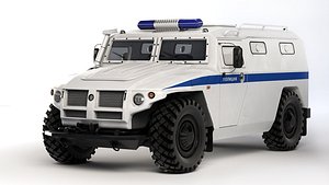 3D GAZ Tiger 233036 police 2005