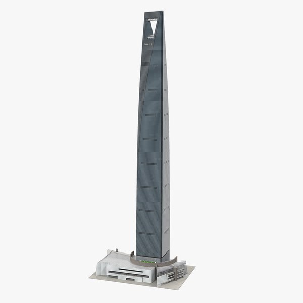 3D shanghai world financial center model