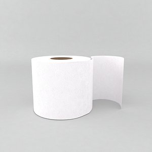 3d model toilet paper
