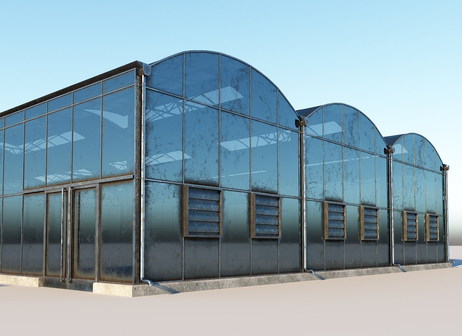 Hydroponic Greenhouse 3d Model