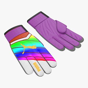 Goalie Gloves Puma 3D Model