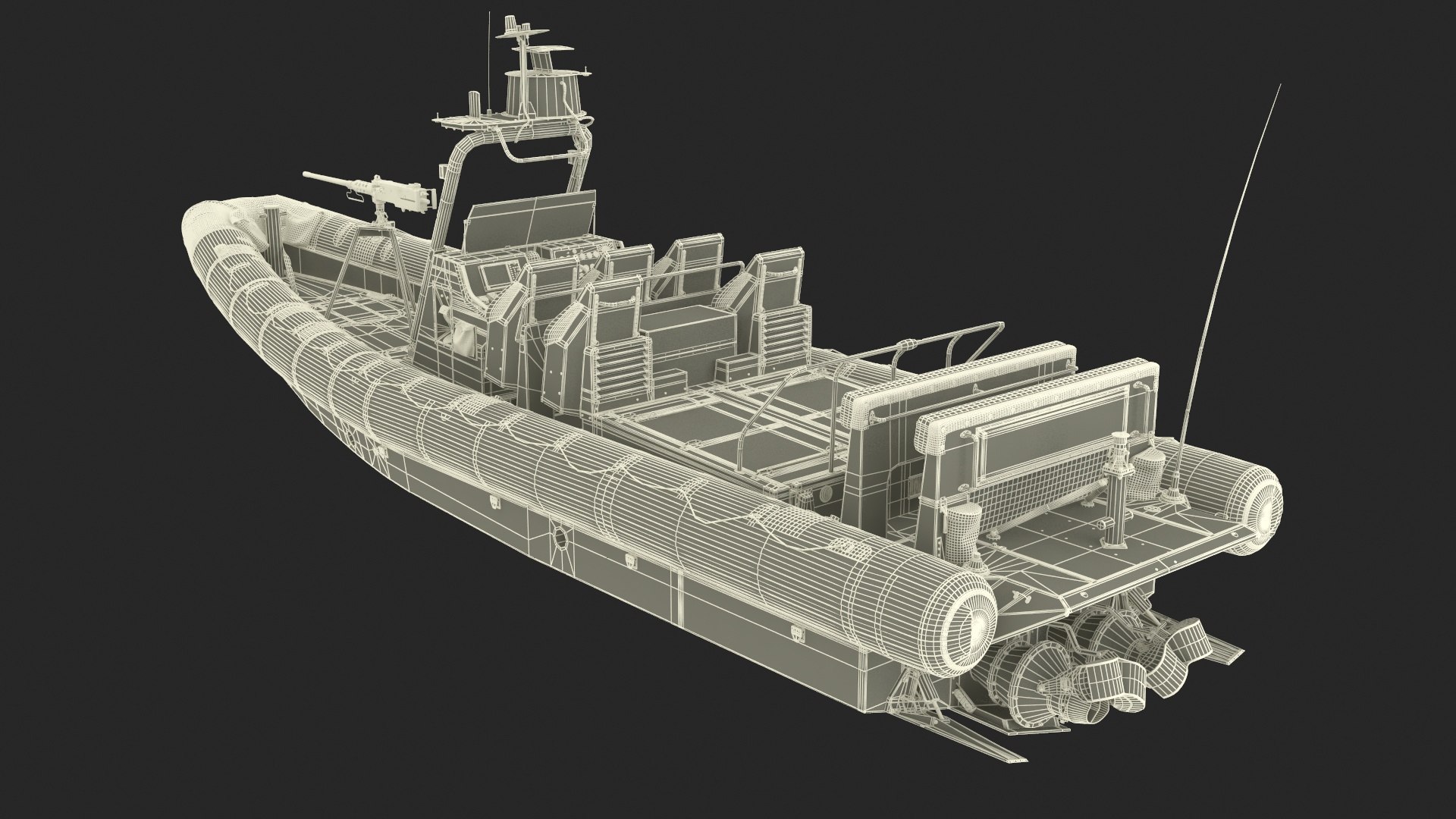 3D Military Black Inflatable Boat with Machine Gun model https://p.turbosquid.com/ts-thumb/Fv/0f5dEO/eR/militaryblackinflatableboatwithmachinegun3dsmodel032/jpg/1703643399/1920x1080/fit_q87/14ba9c2a867104c5686e21950a18de2bfcd32f4e/militaryblackinflatableboatwithmachinegun3dsmodel032.jpg