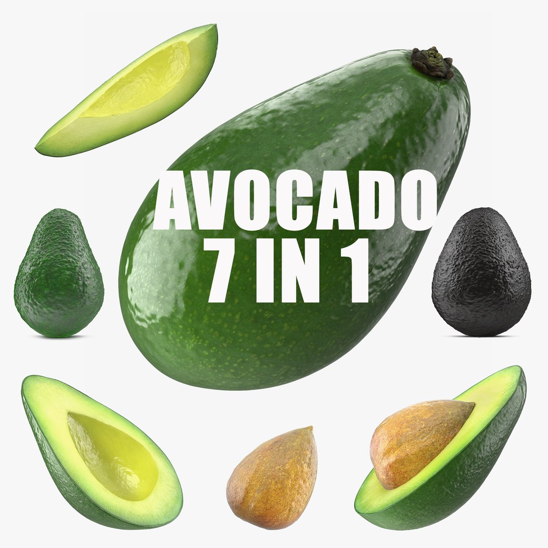Avocado Collection 2 3D model preview
