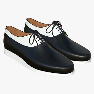 Leather Lace Up Shoes V11 3D model