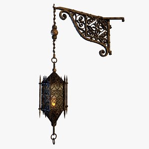 3D lamp medieval castle soave