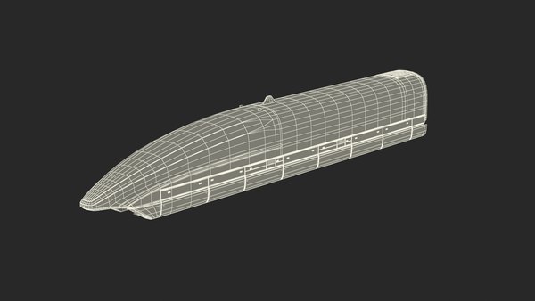Red Maglev Bullet Train Engine3Dモデル - TurboSquid 2081340