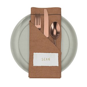 3D Angled Pocket Napkin PBR