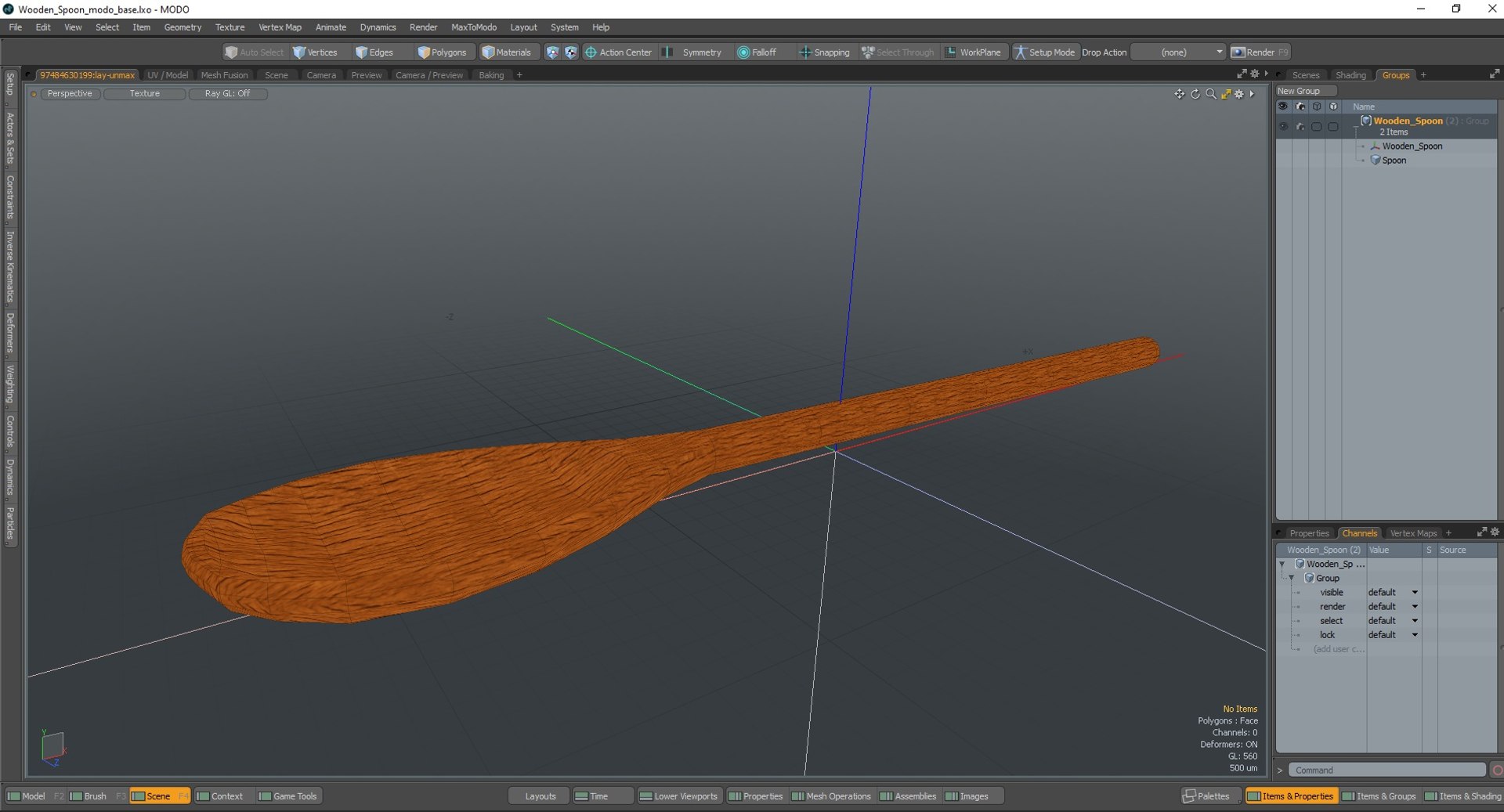 Wooden Spoon 3D Model - TurboSquid 2112721